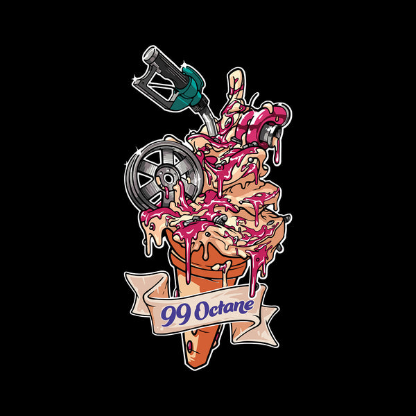 99 Octane Ice-Cream T-Shirt (outlet - 2xl, 3xl)