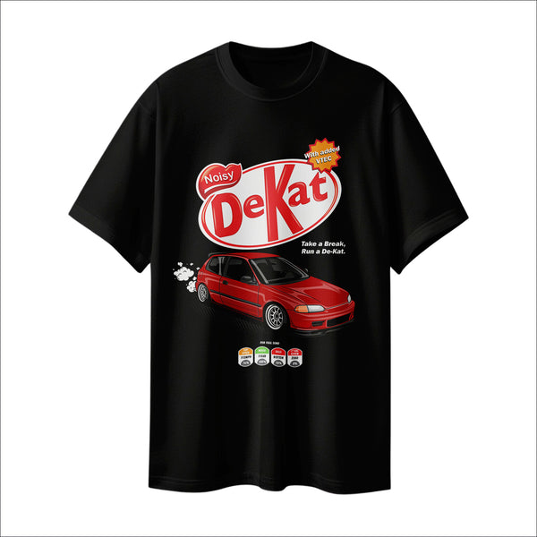 Carfectionery Civic VTEC De-Kat / De-Cat Black T-Shirt