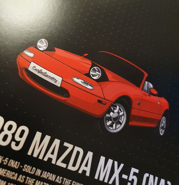 Carfectionery NA MX-5 400gsm A4 Art Print