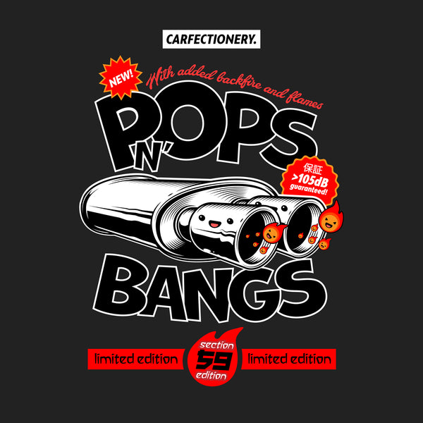 Carfectionery Pops 'n' Bangs Exhaust Tee