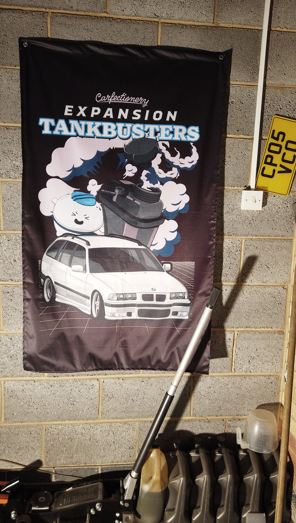 Expansion Tankbusters E36 Garage Banner / Wall Hanging
