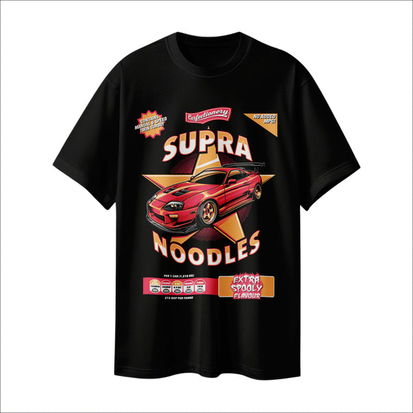 Supra T-Shirt - Supra Noodles Toyota MK4 Parody Design