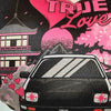 Carfectionery Trueno Love AE86 Faux Suede Heart Cushion