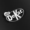 De-Kat' White Vinyl Sticker