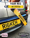 Custom Carfectionery Custom UK Registration Plate Keytag