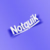 Notquik' White Vinyl Sticker