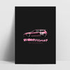 Carfectionery Sweet Toothed Civic 400gsm A4 Art Print